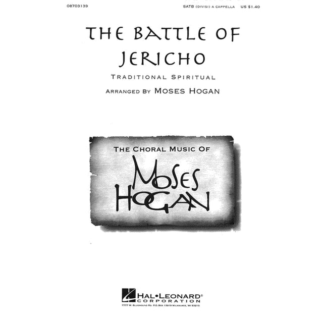 battle of jericho by moses hogan sheet music