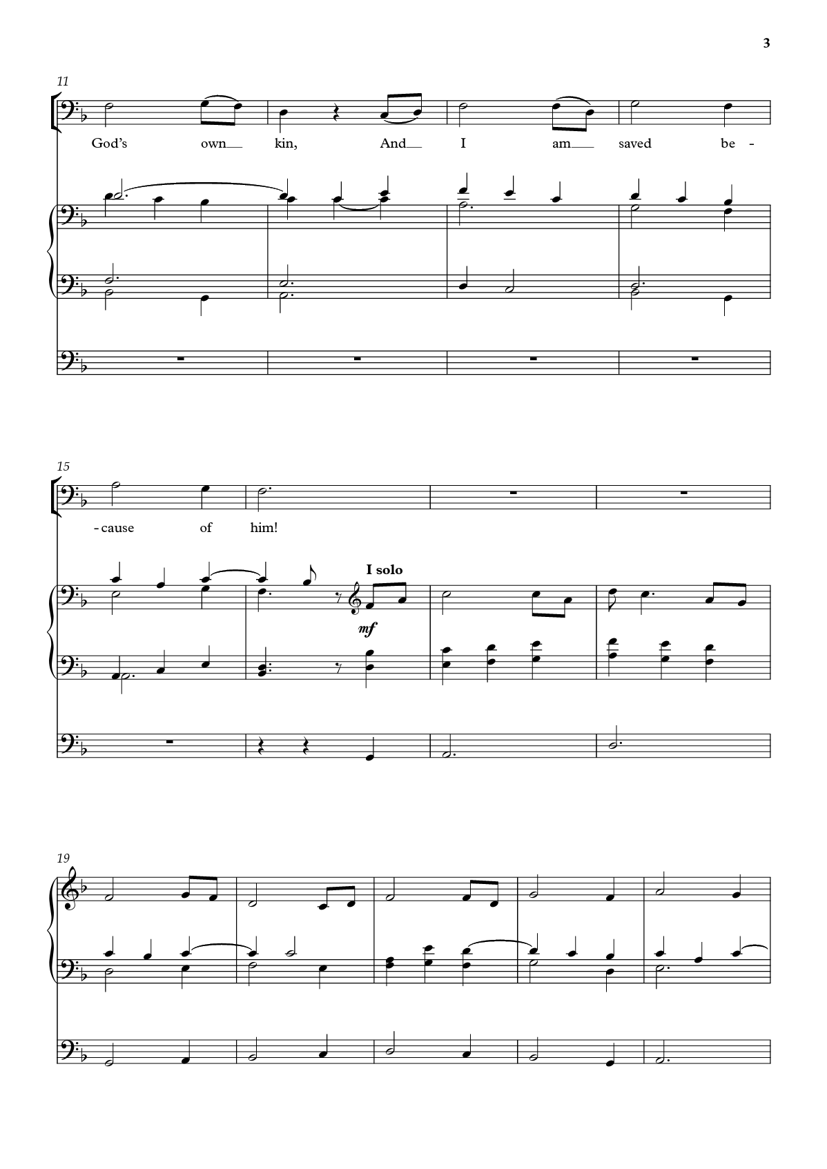 because of him by mack wilberg sung by tabernacle choir sheet music