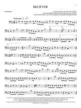 believer sheet music by imagine dragons on trombone