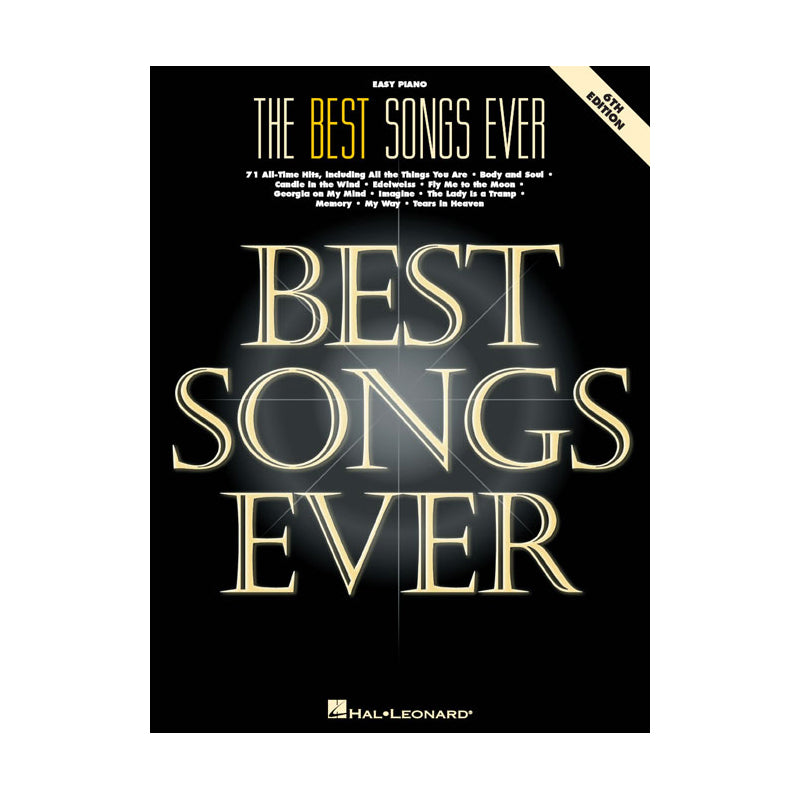 The Best Songs Ever - 6th Edition (Easy Piano)