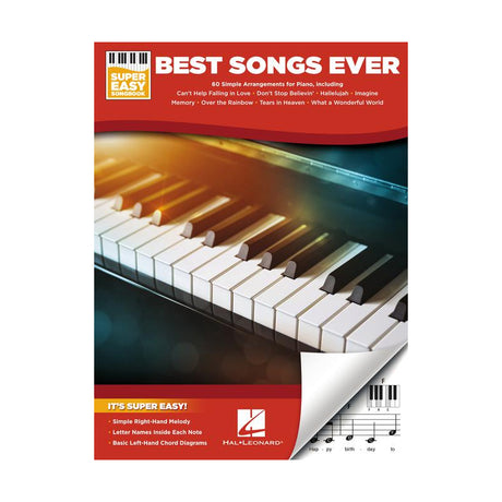 best songs ever for easy piano sheet music