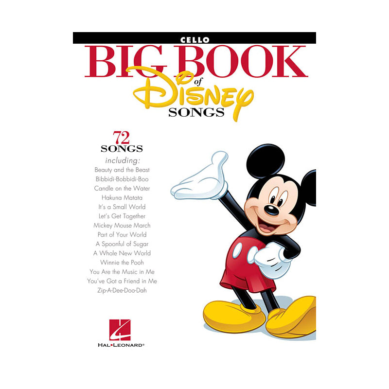 Le grand livre des chansons Disney pour violoncelle