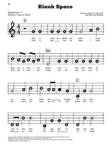 blank space sheet music for piano by taylor swift