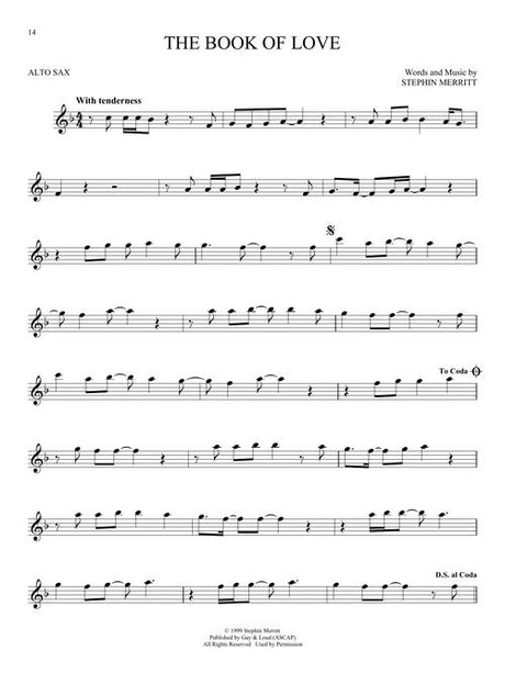 book of love song for alto sax sheet music solo