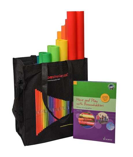 Boomwhackers move and play kids musical instruments