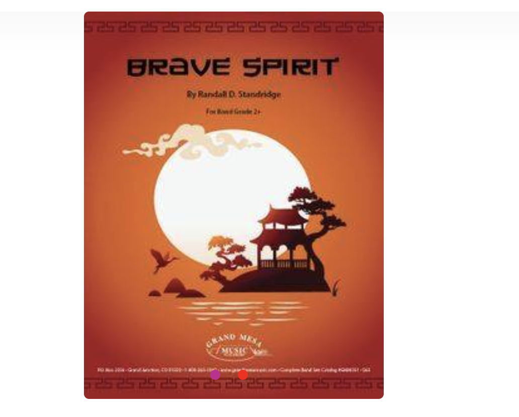 Brave spirit concert band sheet music