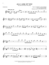 Phantom of the Opera broadway show solos for tenor sax sheet music