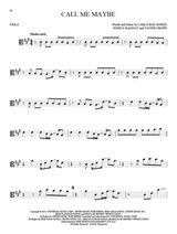 101 hit songs call me maybe viola sheet music