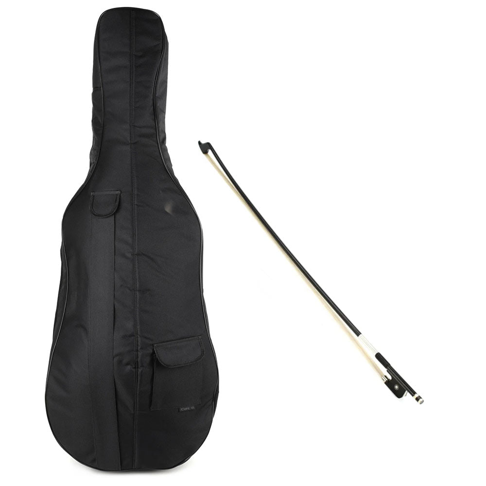 Padded Cello Case & Carbon Fiber Bow