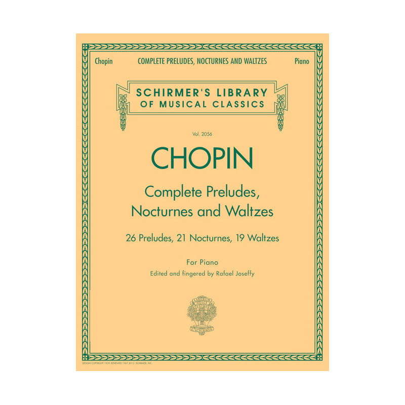 chopin complete piano sheet music of preludes and waltez