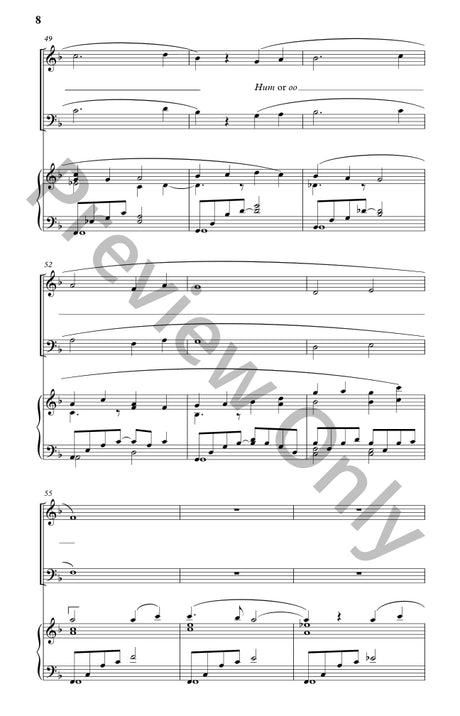 christmas meditation for satb choir sheet music