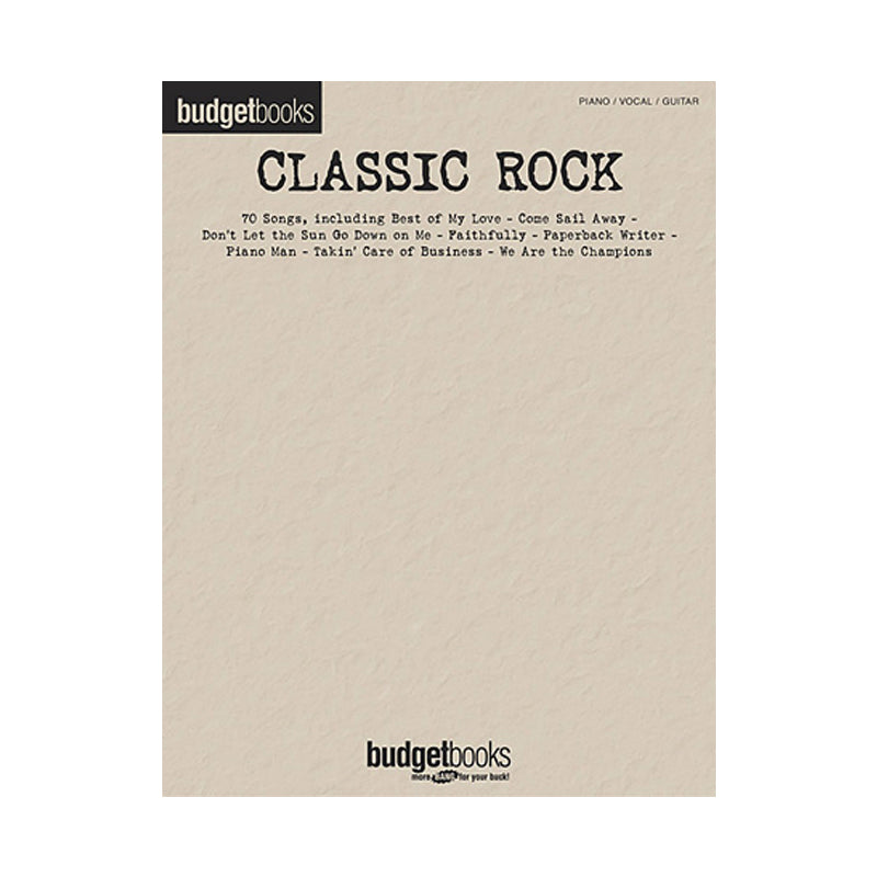 Classic Rock (Budget Books Series)