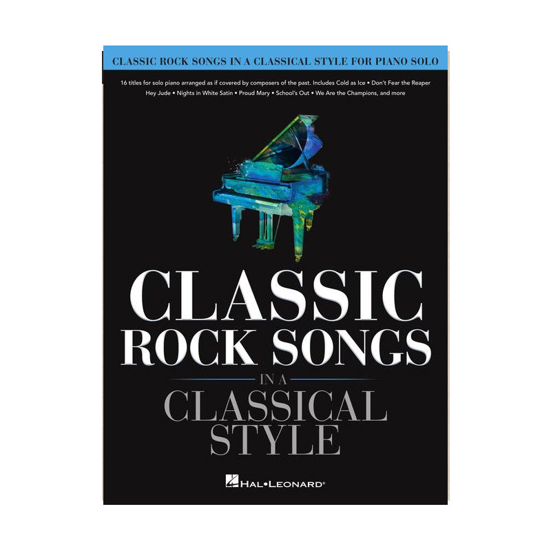 Classic rock songs in classical style sheet music