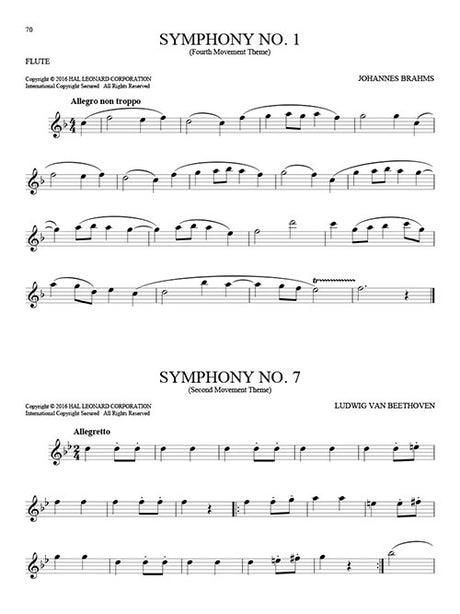 Symphony No 1 flute sheet music solo