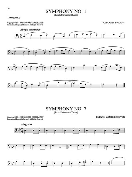 Best classical music sheet music solos for trombone