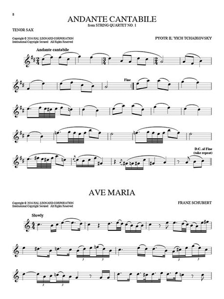 Classical theme sheet music for tenor sax