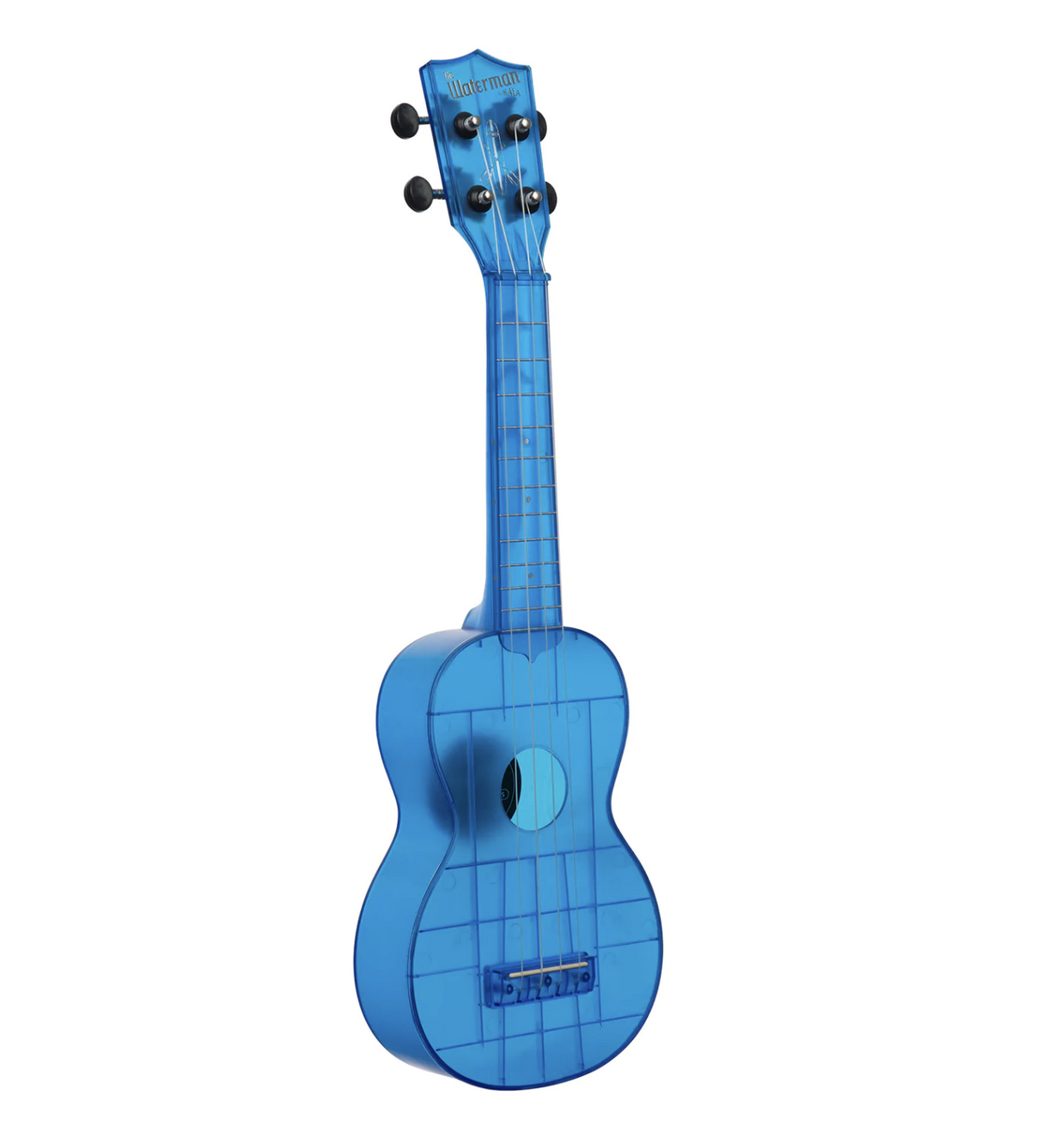 Ukulélé Soprano Kala Waterman Bleu Cobalt Transparent