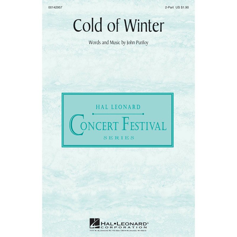 Cold of winter song for choir sheet music