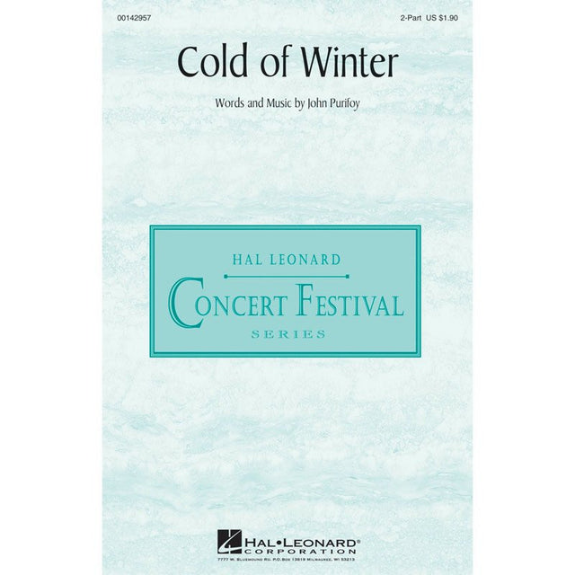 Cold of winter song for choir sheet music