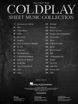 coldplay sheet music collection of piano, vocal and guitar chords