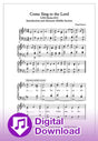 Come sing to the lord free sheet music 