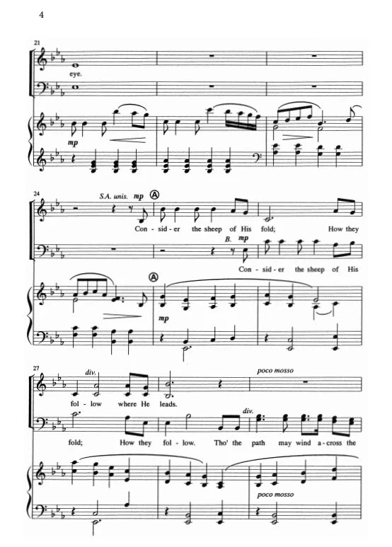 consider the lilies sheet music- lds tabernacle choir