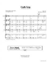 Cradle song from Thomas Dekker poem for choir sheet music