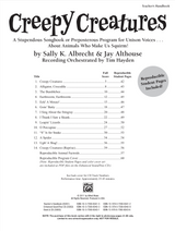 creepy creatures songbook and kids musicals about animals