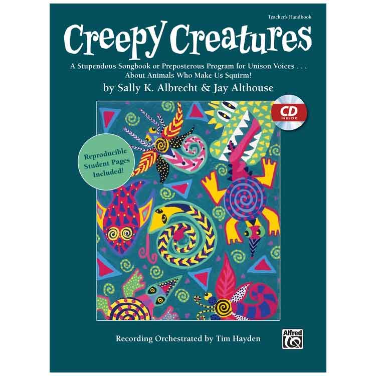 creepy creatures songbook and kids musicals about animals