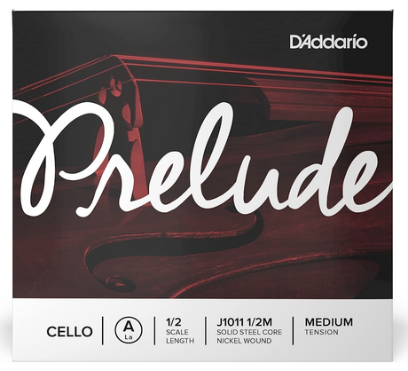 D'Addario strings for cello prelude 1/2 size