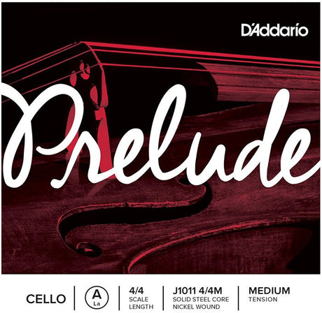 D'Addario strings for cello in prelude