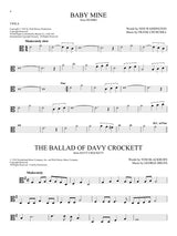 davy crockett disney sheet music for solo viola