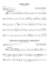 Davy Crockett solo for cello sheet music