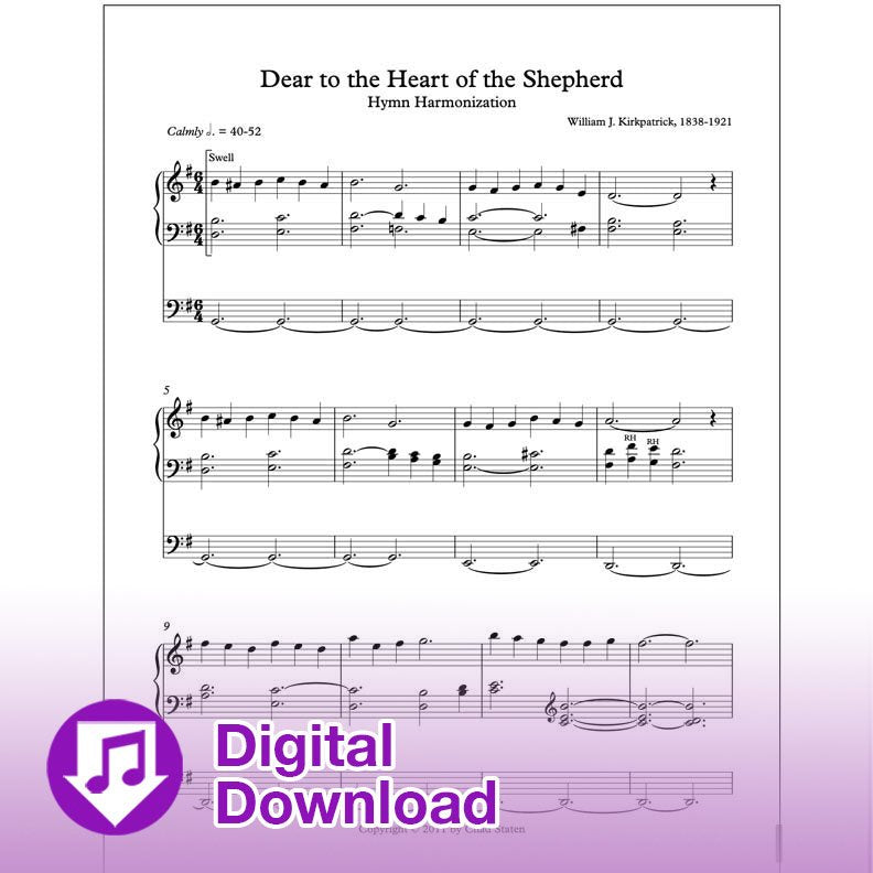 Dear to the heart of the shepherd organ harmonization