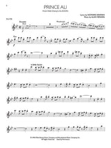 disney flute sheet music of movie hits from aladdin