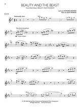 disney flute sheet music movie hits from beauty and the beast