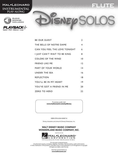 disney flute sheet music solos list