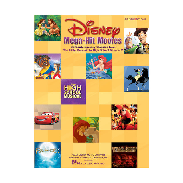 Disney mega hit movies for easy piano sheet music