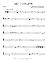 don't stop believin' sheet music for clarinet