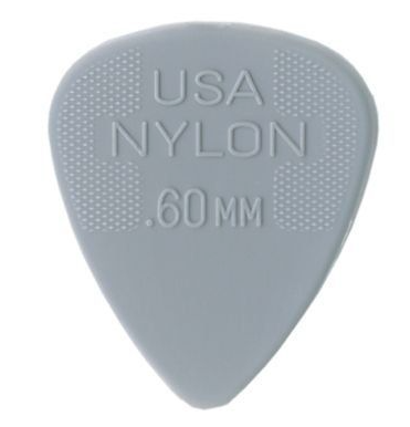 Médiator pour guitare en nylon Dunlop 44P060 Jim Dunlop 0,60 mm (lot de 12)