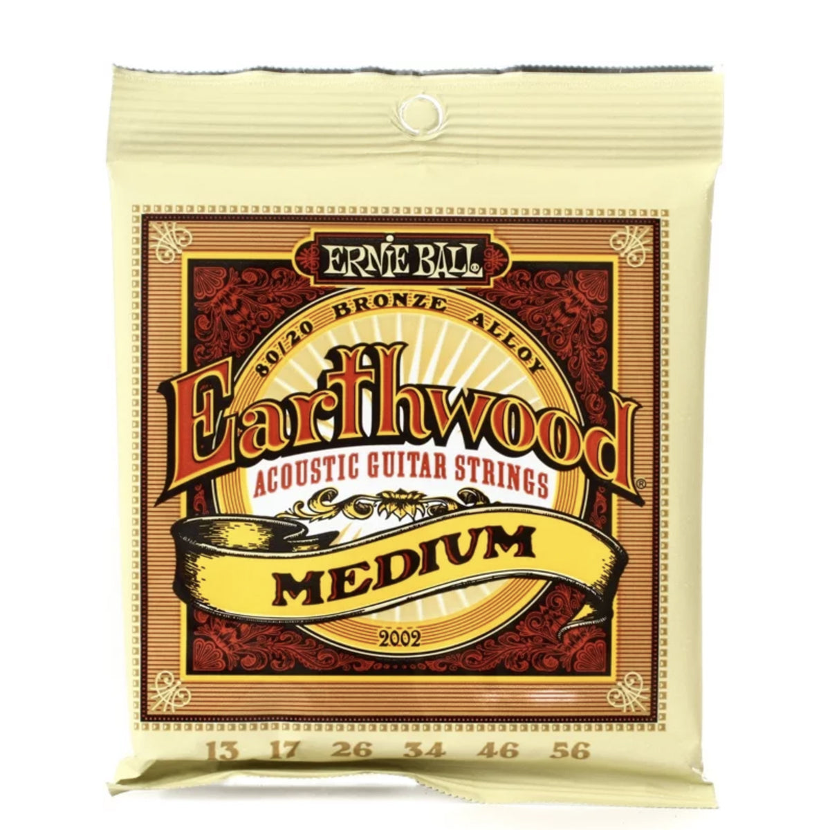 Cordes pour guitare acoustique Earthwood Ernie Ball Med/Light 12-54 