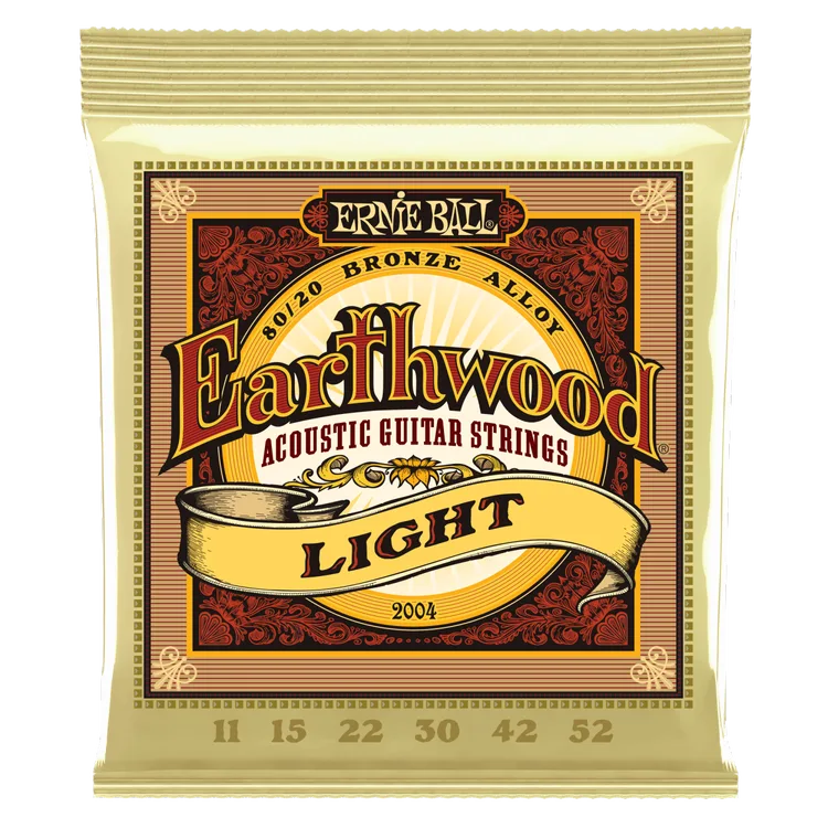 Cordes acoustiques Earthwood Light 80/20 Ernie Ball (11-52)