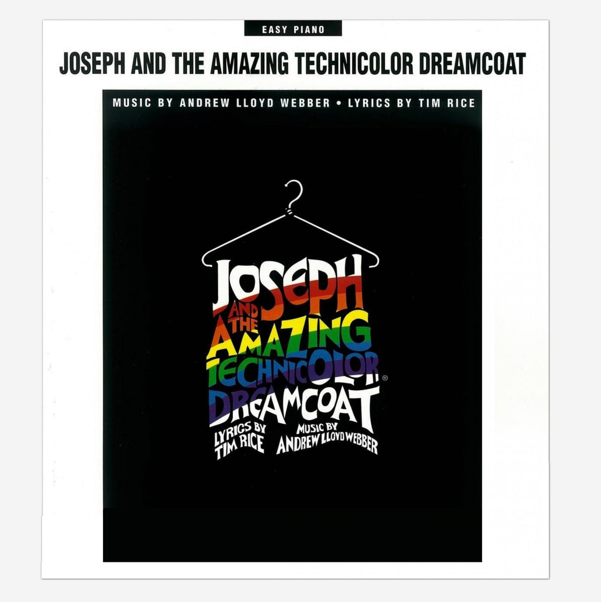 Easy piano sheet music of joseph musical