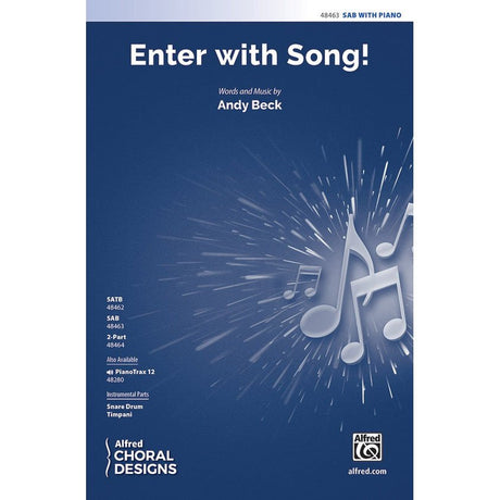 Enter with song for satb concert choir sheet music