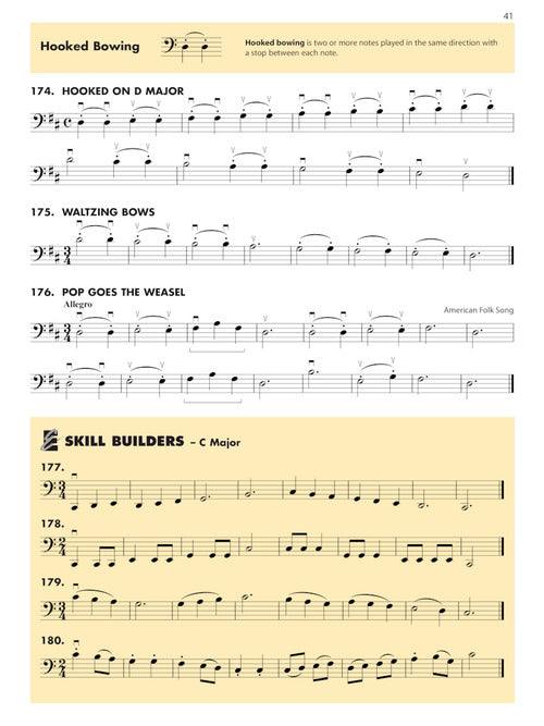 essential elements for strings cello book 1 bowing