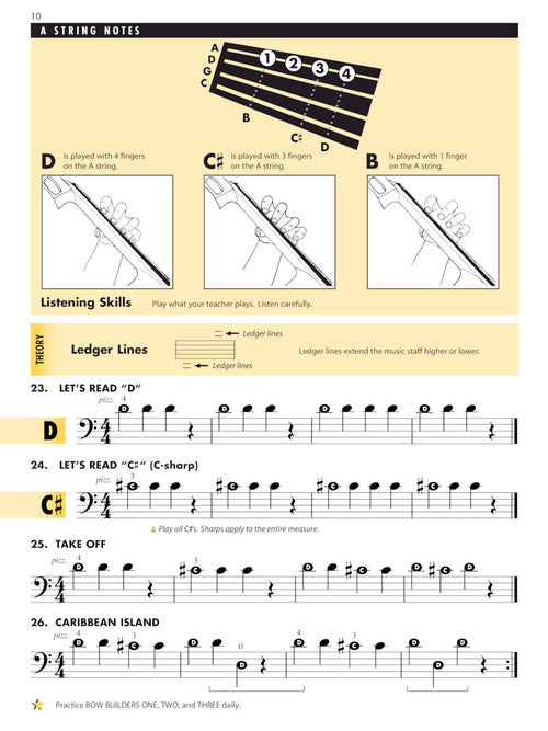 essential elements for strings cello learning notes