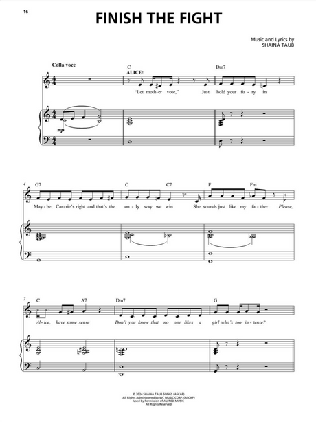 Finish the fight suffs sheet music