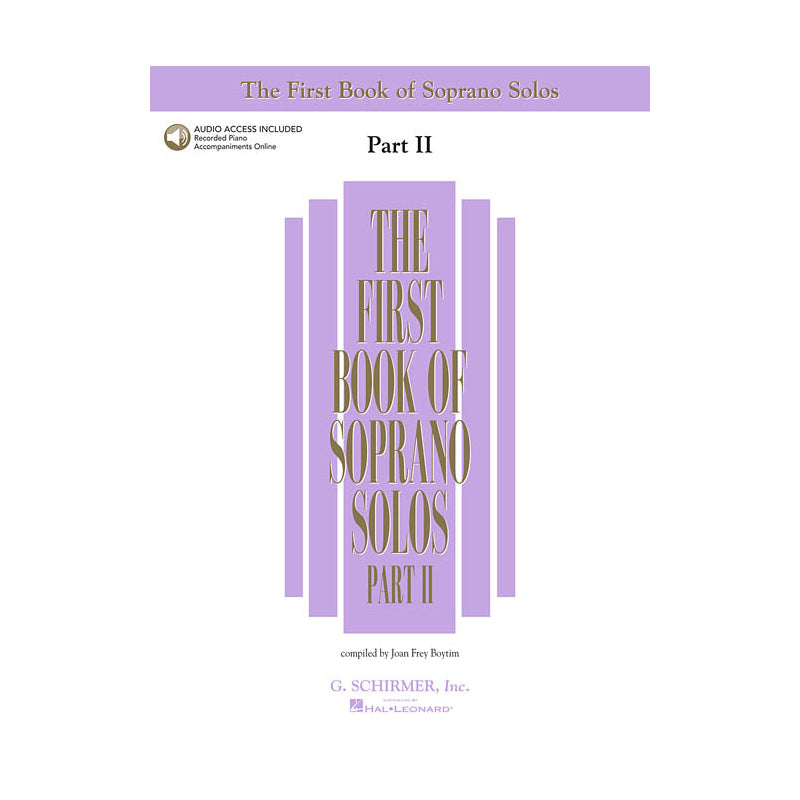 The First Book of Soprano Solos - Part II Book & Online Audio