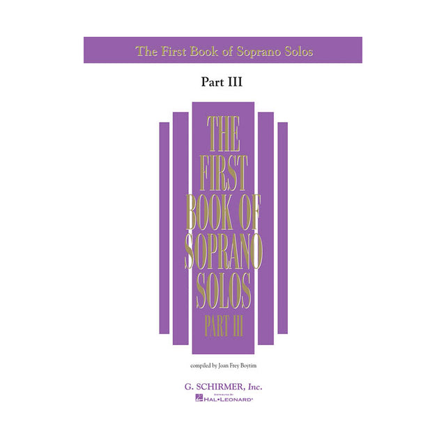 first book of soprano solos for voice sheet music