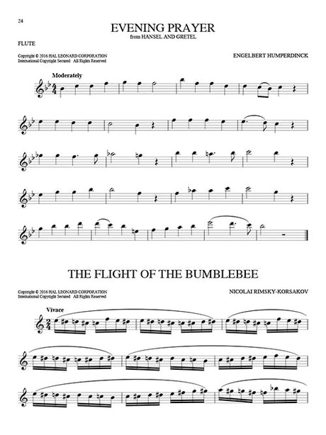 Flight of the bumblebee solo flute sheet music